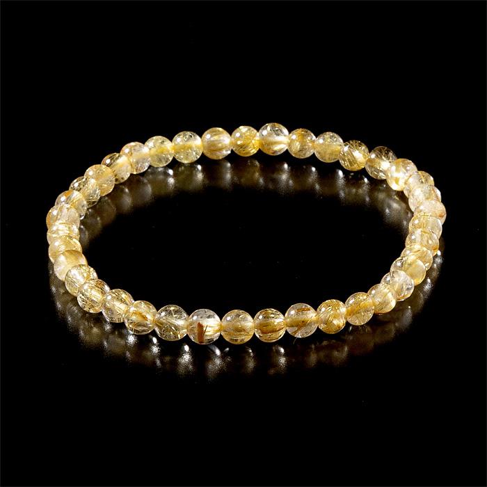 天然石のブレスレット「ルチルクウォーツ」 激レア☆カラフルルチルクォーツ(針水晶)14mmブレス(その2