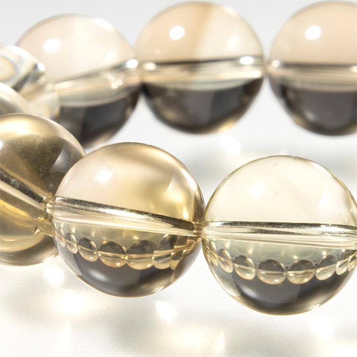 シトリン ブレスレット 天然シトリン （ブラジル産） 17mm 14玉 No.63 