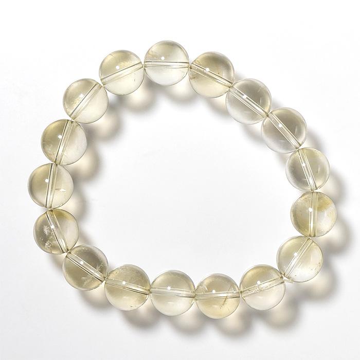 シトリン ブレスレット 天然シトリン （ブラジル産） 12mm 17玉 No.65