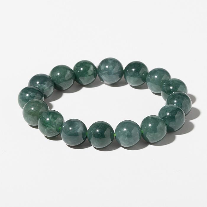 翡翠 ブレスレット AA （グアテマラ産） 12mm 16玉 No.2 : 宮忠 - 通販