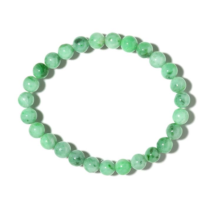 翡翠 ブレスレット SA （ミャンマー産） 7mm 27玉 No.29 : 宮忠 - 通販