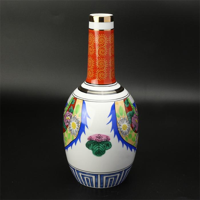 九谷神酒 神具 酒器 みき 徳利 久谷 絵入 赤 8寸 : 宮忠 - 通販