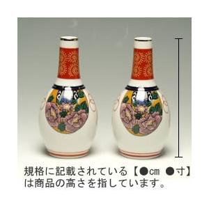 九谷神酒 神具 酒器 みき 徳利 久谷 絵入 赤 8寸 : 宮忠 - 通販