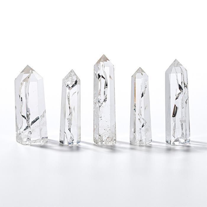 水晶 ポイント 結界水晶ポイント レインボー水晶 （アイリスクォーツ