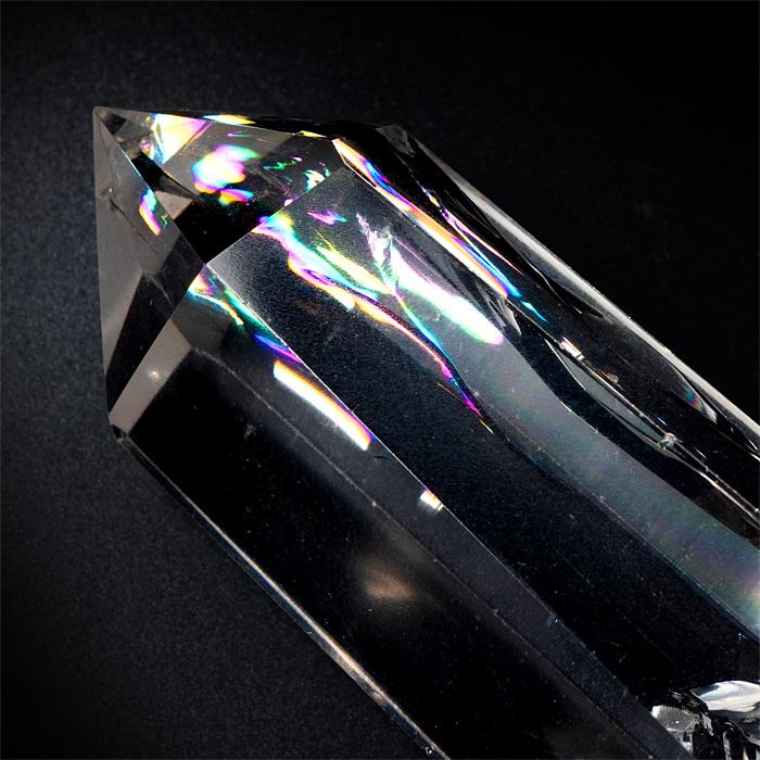 水晶 ポイント 結界水晶ポイント レインボー水晶 （アイリスクォーツ