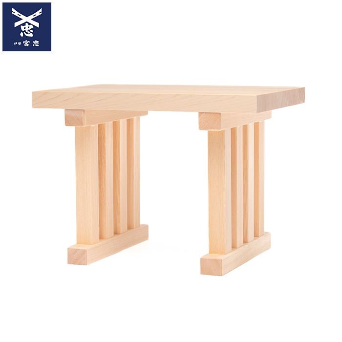 宮忠オリジナル 八足案 木曽桧製 幅450mm×奥行き300mm×高さ330mm