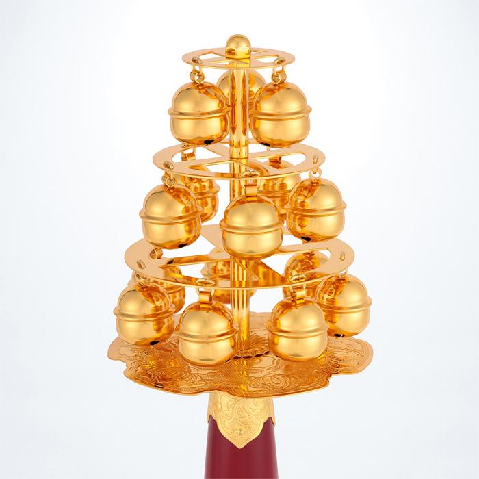 神楽鈴 (幅11cm 長30cm)かぐら鈴 お神楽 新祭具 : 宮忠 - 通販 神楽鈴 (幅11cm 長30cm)かぐら鈴 お神楽 新祭具 : 宮忠 - 通販