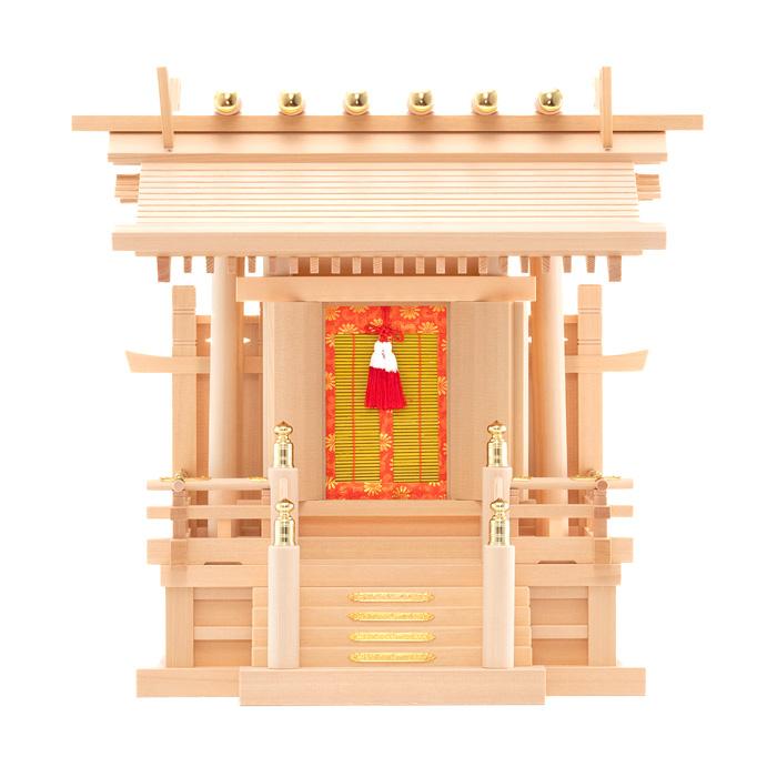 神棚 板葺一社宮 A型 小 袖付（I-29）の画像