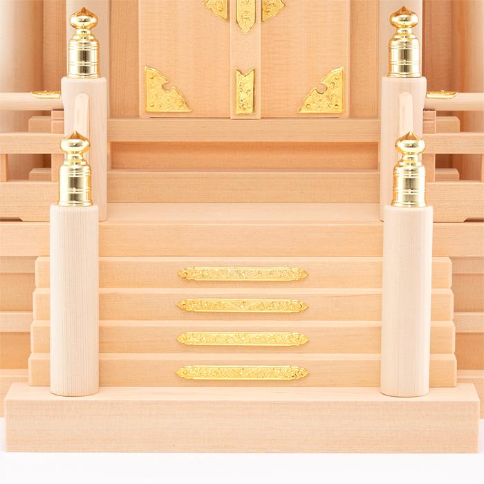 神棚 板葺一社宮 A型 小 袖付（I-29）の画像