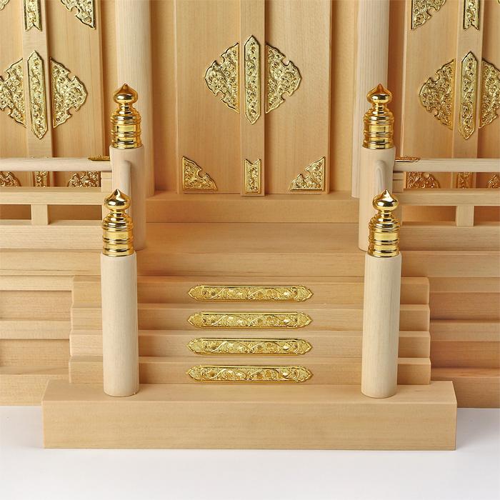 【美品】屋根違い三社 神棚 天然木 幅61.5cm 大型 宮形 三社宮 屋根違い三社|神棚セット - 神棚・神具の専門店 神棚の里【公式】