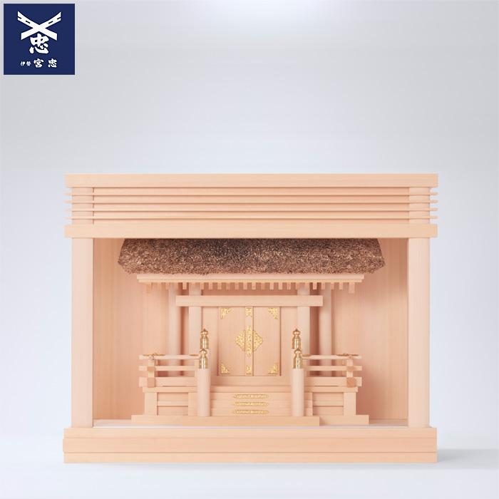 神棚 箱組一社宮 茅葺 中（K-16） : 宮忠 - 通販 - Yahoo!ショッピング