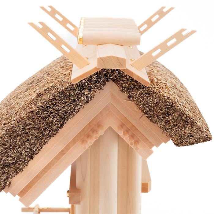 神棚 茅葺一社宮 国民神殿型 小（K-3） : 宮忠 - 通販 - Yahoo