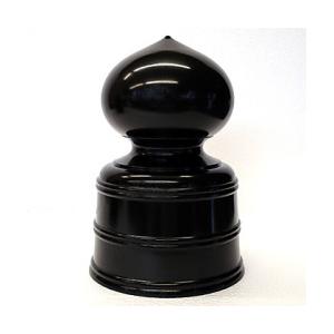 神棚 金具 【 擬宝珠 鎌倉型 黒 3寸 】