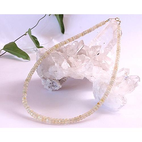 ネックレス エチオピアオパール 18K金具 No.2