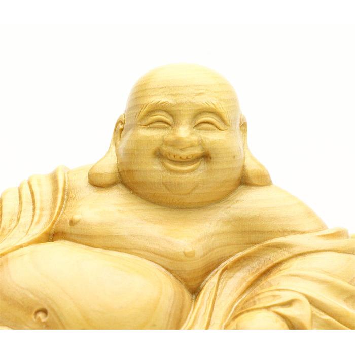 木彫り彫刻 七福神 置物 招福円満布袋 No.3 : 宮忠 - 通販 - Yahoo 