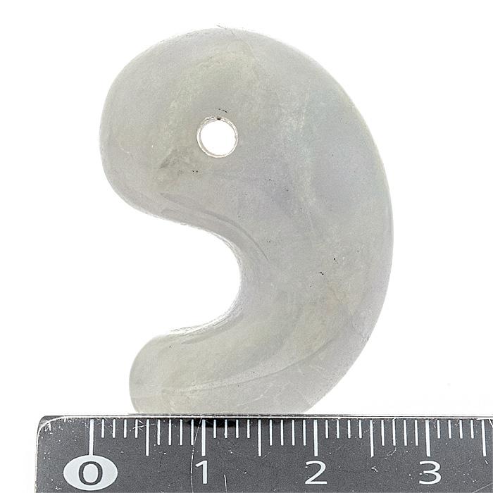 翡翠 勾玉 本翡翠 ラベンダー （ミャンマー産） No.64 : 宮忠 - 通販