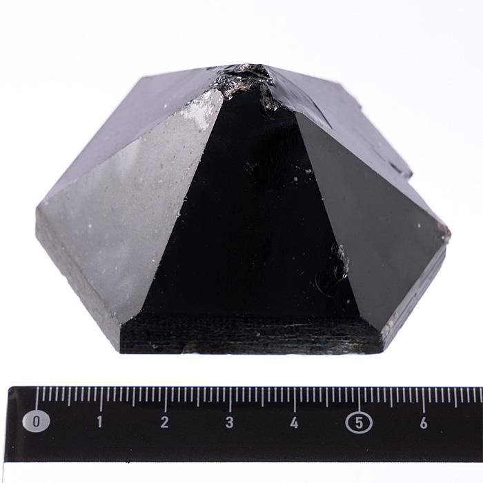 モリオン 勾玉 （黒水晶） 大型 （製作に使用されたポイントの先端付） No.7_2