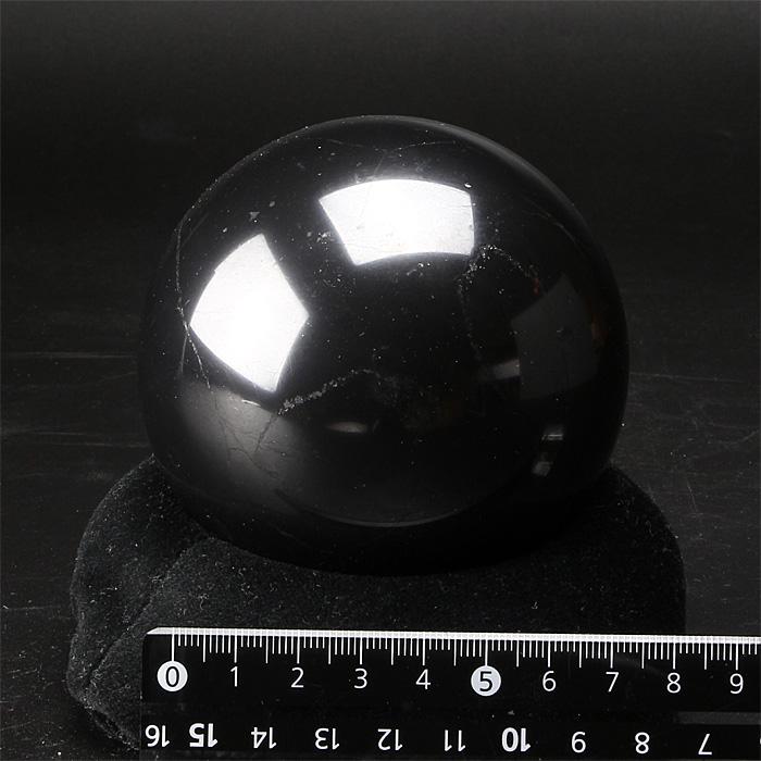 シュンガイト 丸玉 80mm （ロシア カレリア共和国産） （アソート） No.1の画像