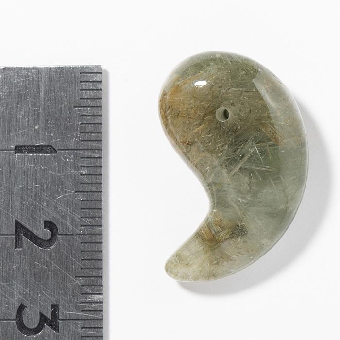 水晶 勾玉 天然水晶 （ヒマラヤ ガネッシュヒマール産） アクリル台付