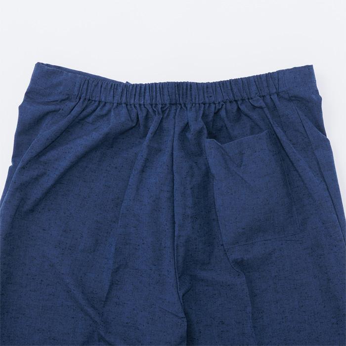 作務衣 久留米綿紬織 上下一組 （女性用） （紺） No.26 作務衣 久留米綿紬織 上下一組 （女性用） （紺） No.26 : 宮忠 - 通販