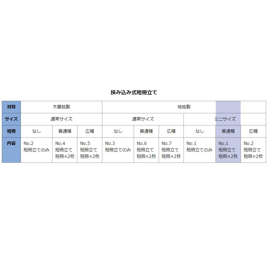 短冊立て（地桧製）挟み込み式ミニ（普通幅短冊2枚付き） No.1｜ise-miyachu｜08