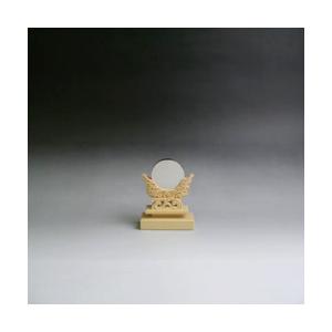 おすすめ 雲形 彫り 特上 + 鏡 白銅 神棚 神具 神鏡 台 1寸5分 サイズ 神鏡