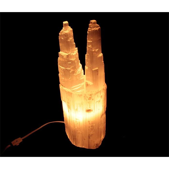 セレナイトタワー　ライト 楽天市場】セレナイト タワー LEDライト 照明 内臓型 sizeL 原石