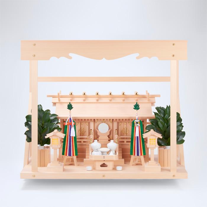 （神棚 セット） I-7'+神棚板（大）+神具フルセット : 宮忠 - 通販 - Yahoo!ショッピング