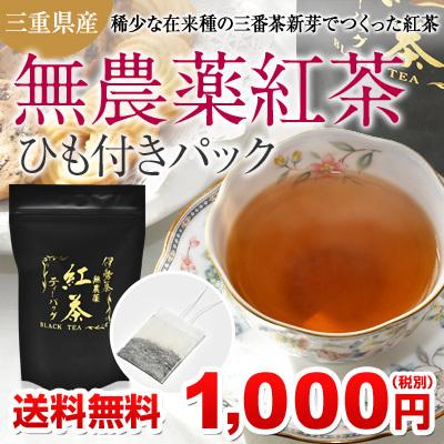 伊勢 丸中製茶 無農薬 和紅茶 在来種 紅茶 ティーバッグ 無糖 無添加 伊勢茶 無農薬紅茶 紐付き パック 1.5g×30p メール便 送料無料｜isecha｜02