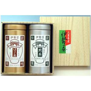 伊勢茶 ギフトセット（深蒸し煎茶・ほうじ茶）  (ギフト セット 茶葉 緑茶 日本茶 お茶 煎茶 ） | 