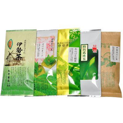 伊勢茶5品セット（自宅用おまけ付き）（新茶 伊勢茶 茶葉 緑茶 お茶 煎茶 自宅用 おまけ） | 