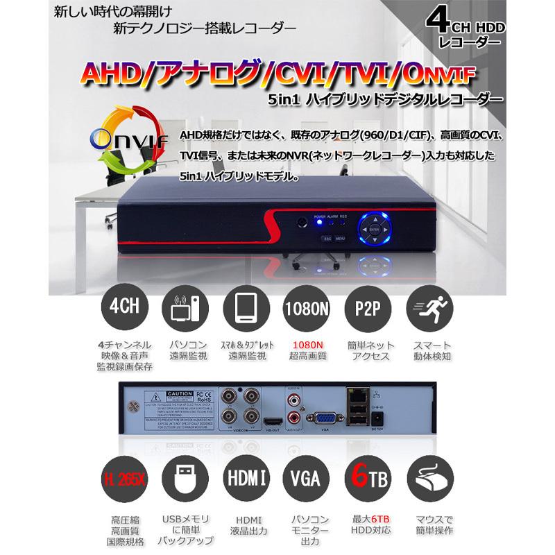 防犯カメラ セット 監視カメラ 4台 家庭用 録画機 録画装置 デジタル