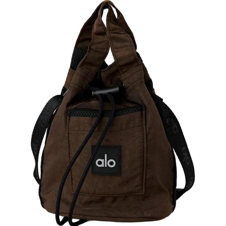Alo Yoga アローヨガショルダーバッグ ポーチ ナイロン BK/BR[並行輸入