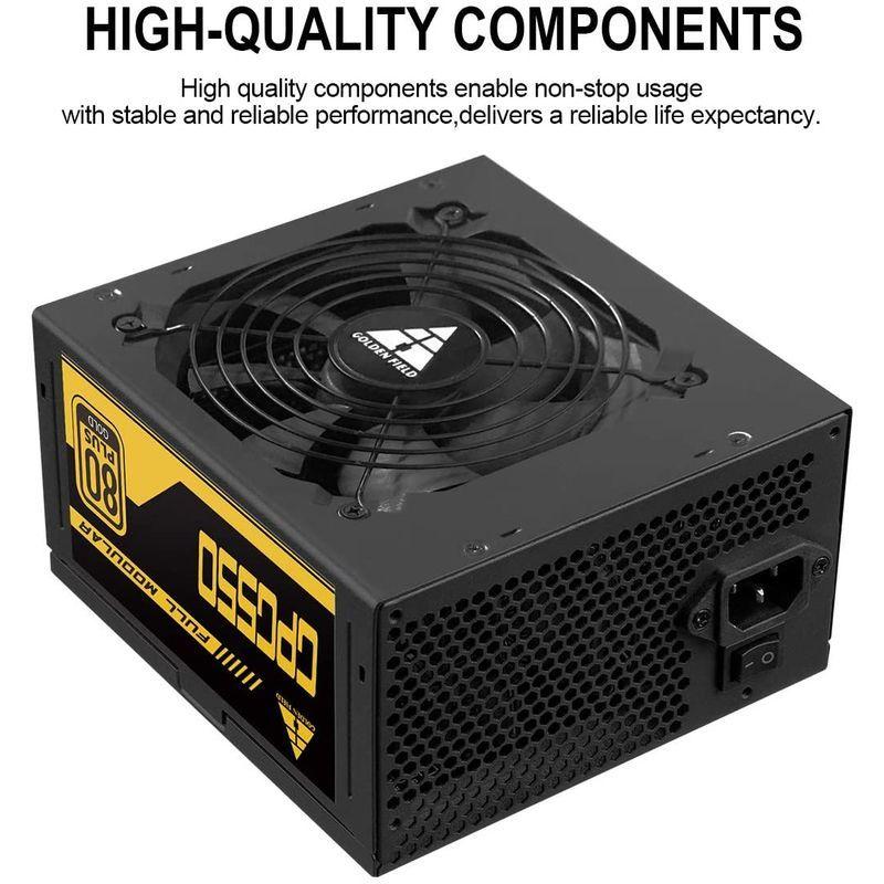GOLDEN FIELD GPG 550W PC電源ユニット 80PLUS GOLD認証 フルモジュラー 高効率高耐久 ATX電源ユニット PLUS FIELD GPG 550W PC電源ユニット 80PLUS GOLD認証 フルモジュラー 高効率高耐久 ATX電源ユニット