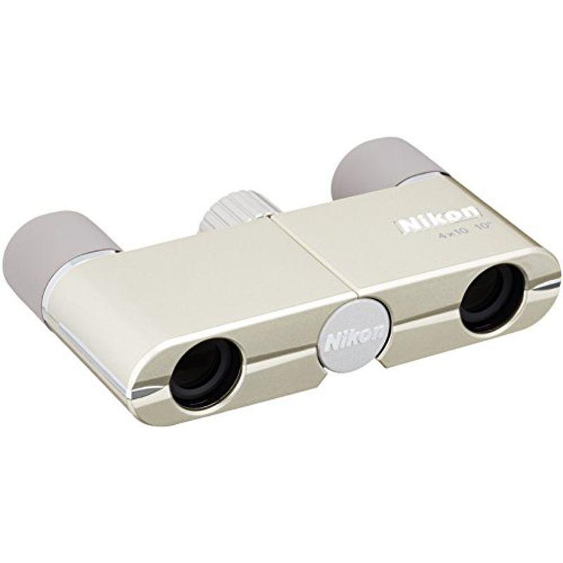 Nikon 双眼鏡 遊 4X10D CF ダハプリズム式 4倍10口径 シャンパンゴールド 4X10DCF (日本製)
