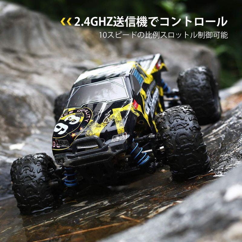 DEERC ラジコンカー オフロード 4WD こども向け 大人向け ブラシレスモーター 60km/h 四輪駆動 高速 1/18RCカー シェ ラジコンカー オフロード 4WD こども向け 大人向け ブラシレスモーター 60km/h 四輪駆動 高速 1/18RCカー シェ