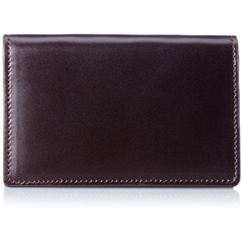 ミカド 名刺入れ・カードケース アニリンコードバン シリーズ チョコ