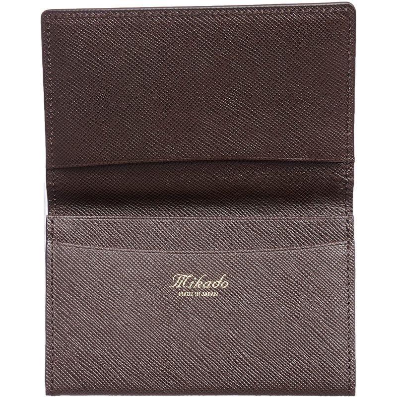 ミカド 名刺入れ・カードケース アニリンコードバン シリーズ チョコ 名刺入れ カードケース アニリンコードバン シリーズ チョコ