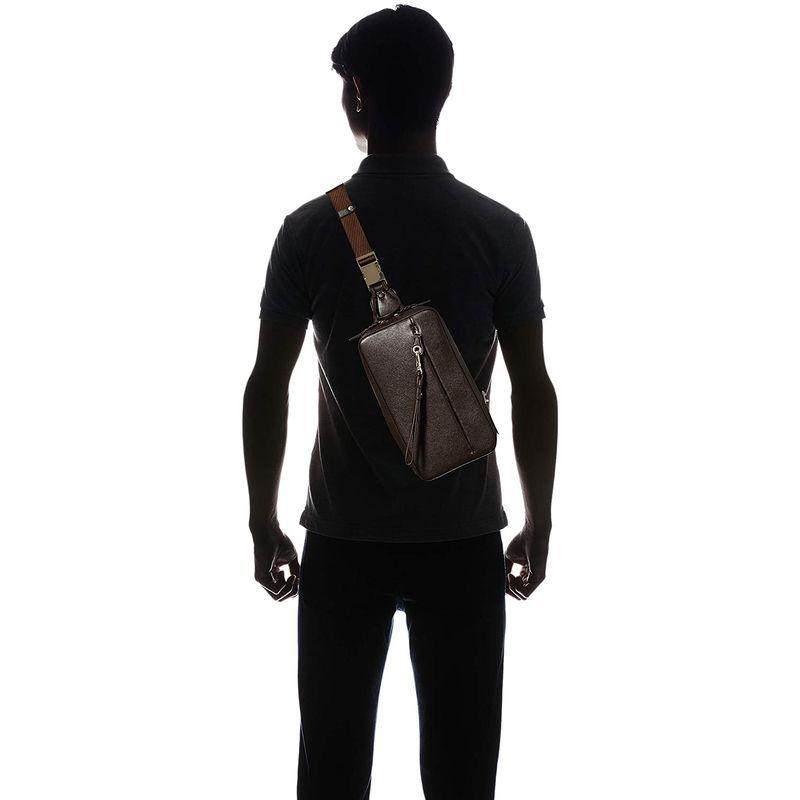 ピーアイディー ワンショルダーバッグ セルヴァ PAP205 レザーワンショルダーバッグ メンズ チョコ ワンショルダーバッグ セルヴァ PAP205 レザーワンショルダーバッグ メンズ チョコ