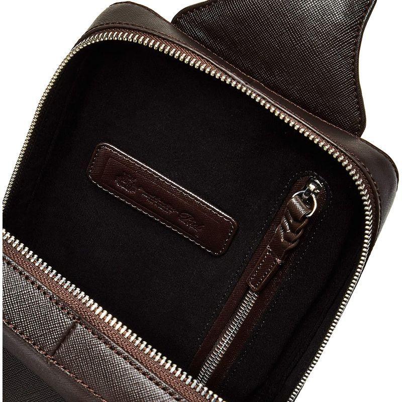 ピーアイディー ワンショルダーバッグ セルヴァ PAP205 レザーワンショルダーバッグ メンズ チョコ ワンショルダーバッグ セルヴァ PAP205 レザーワンショルダーバッグ メンズ チョコ