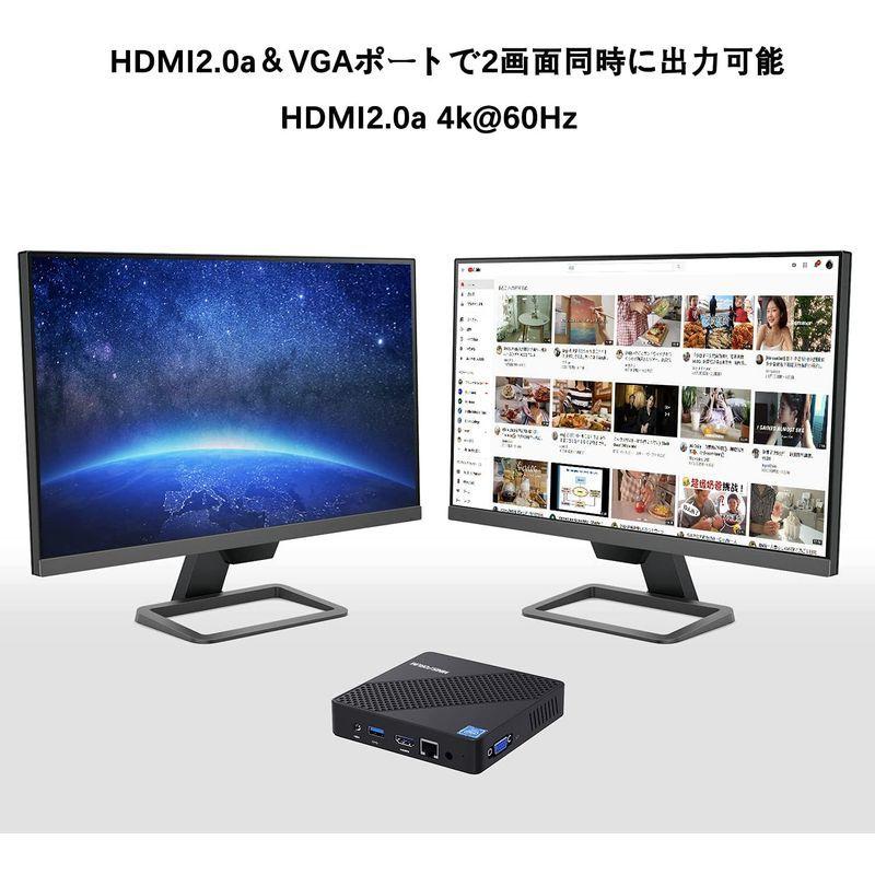 MINISFORUM N40ミニPC インテルCeleron N4020 最大2.8GHz DDR4 4GB 64GB ファンレス パソコン 最大2 8GHz N40ミニPC インテルCeleron N4020 DDR4 4GB 64GB ファンレス パソコン