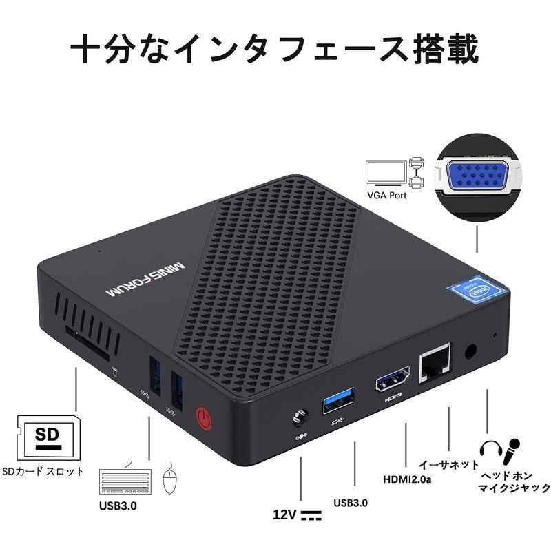 MINISFORUM N40ミニPC インテルCeleron N4020 最大2.8GHz DDR4 4GB 64GB ファンレス パソコン 最大2 8GHz N40ミニPC インテルCeleron N4020 DDR4 4GB 64GB ファンレス パソコン