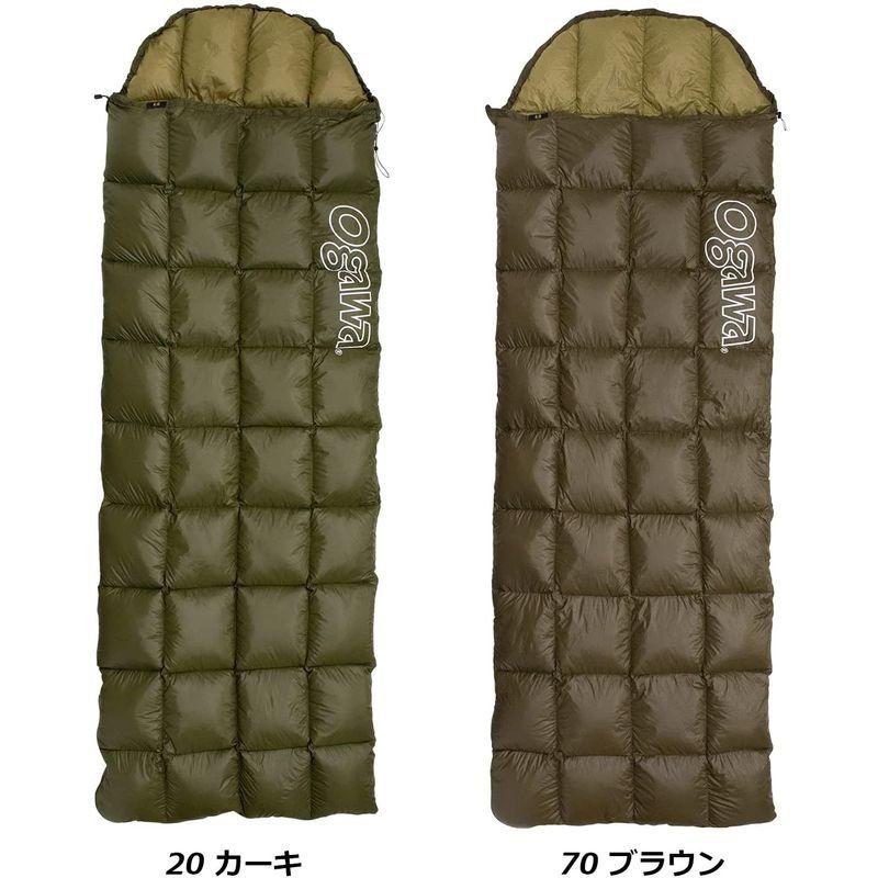 本日価格！！ ogawa(オガワ) キャンプ アウトドア シュラフ 寝袋 ダウンシュラフ800 カーキ 1273-20 【FK2690740924】(13832円)