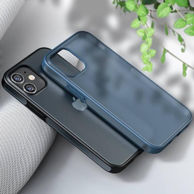【ネコポス送料無料】iPhone12/12 Pro/12 mini用ハイブリッドマットPCケース【指紋防止】 | iPhone 12 | 05