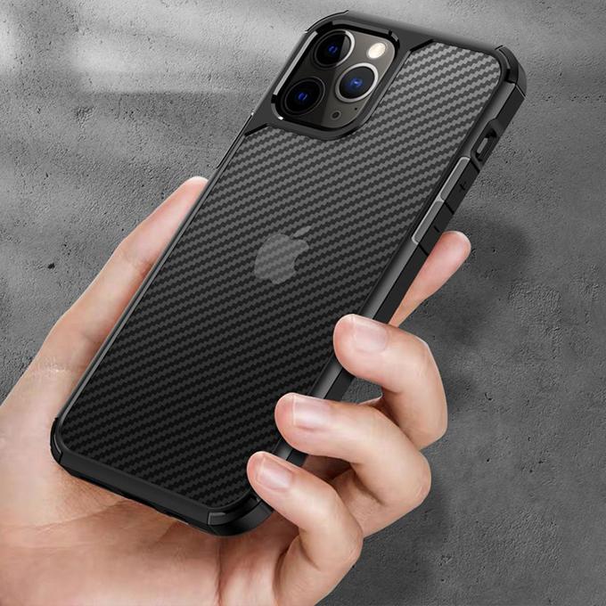 【ネコポス送料無料】iPhone12/12 Pro/12 mini用カーボン調PCケース【指紋防止】【ストラップホール】 | iPhone 12 | 06