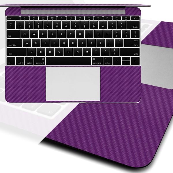MacBook  12インチ カーボン調プレミアムスキンシール【カーボンパープル】 | MacBook