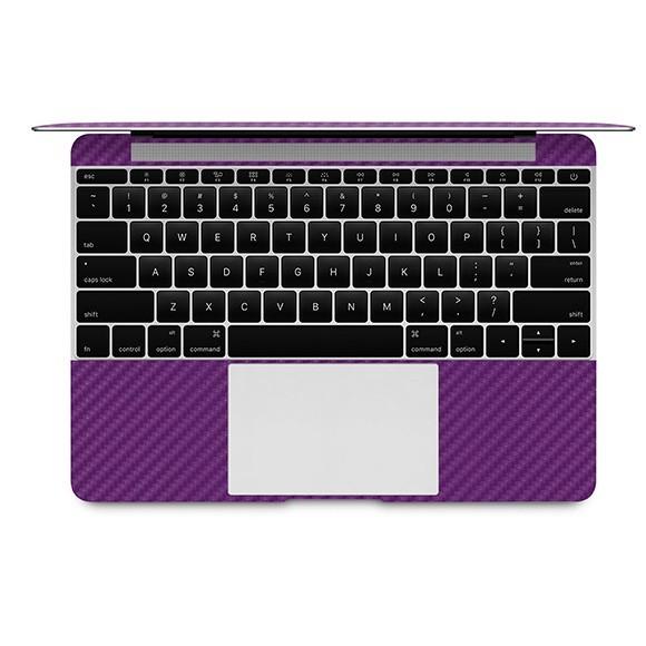 MacBook  12インチ カーボン調プレミアムスキンシール【カーボンパープル】 | MacBook | 01