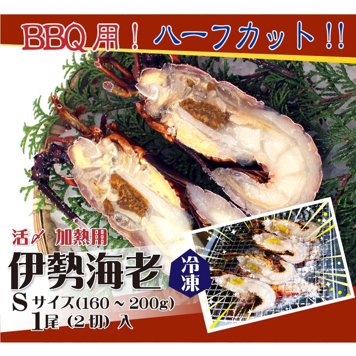 BBQ用 冷凍伊勢海老 160〜200g Sサイズ ハーフカット [活〆伊勢 BBQ用 冷凍伊勢海老 160〜200g Sサイズ ハーフカット [活〆伊勢
