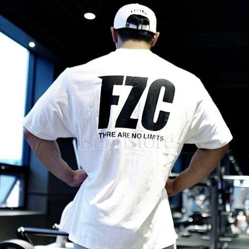 スポーツ Tシャツ フィットネスウェア 半袖 メンズ トップス コットンシャツ ゆったり トレーニングウェア 運動 筋トレ ジム スポーツウェア 英字プリント 夏 2133 102 イセンストア 通販 Yahoo ショッピング