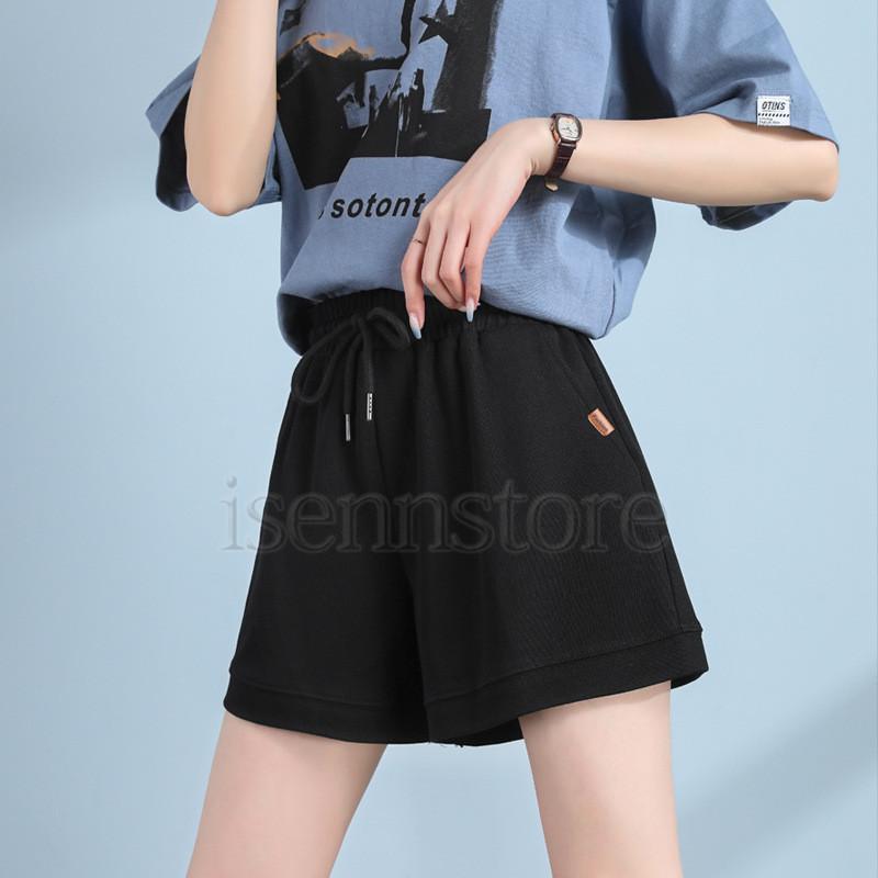 ショートパンツ ワイドパンツ ハイウエスト レディース かわいい ショート ワイド 夏服 パンツ 部屋着 ウェストゴム ズボン ボトムズ 女の子 短パン